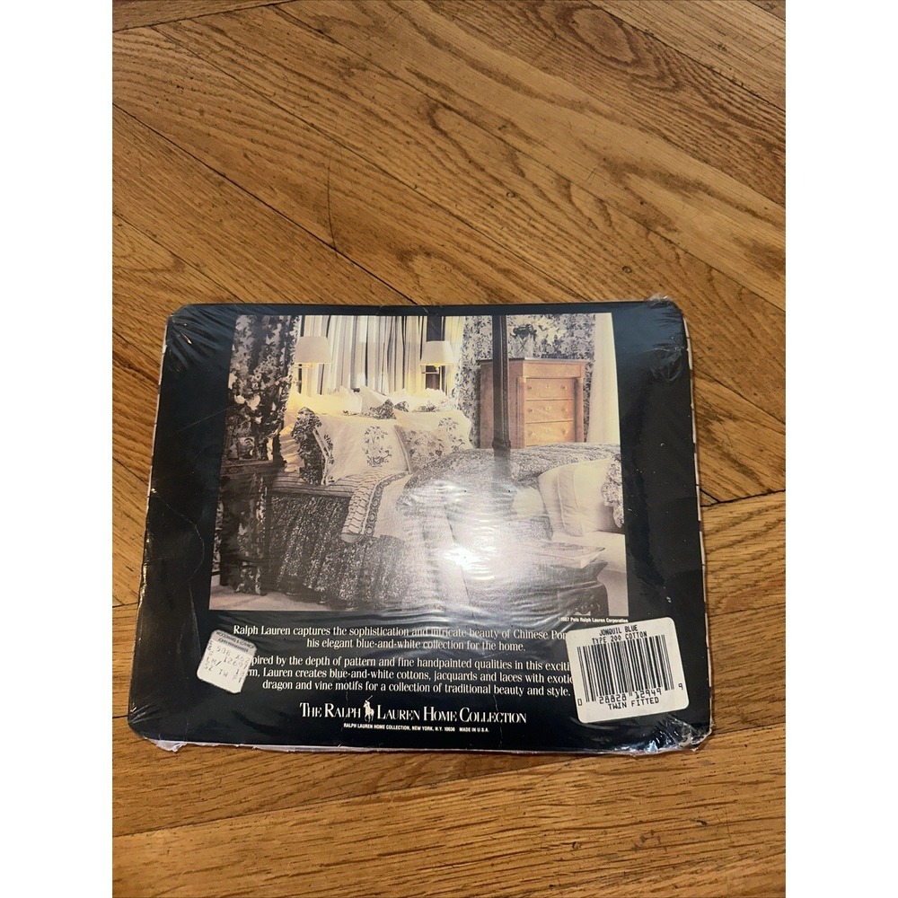 Ralph Lauren One Twin Fitted Sheet Jonquil Blue Stripe - Picture 2 of 2